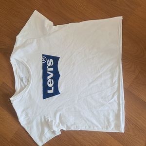 Levis cheetah print crop top